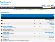 Tablet Screenshot of forum.routeconverter.com